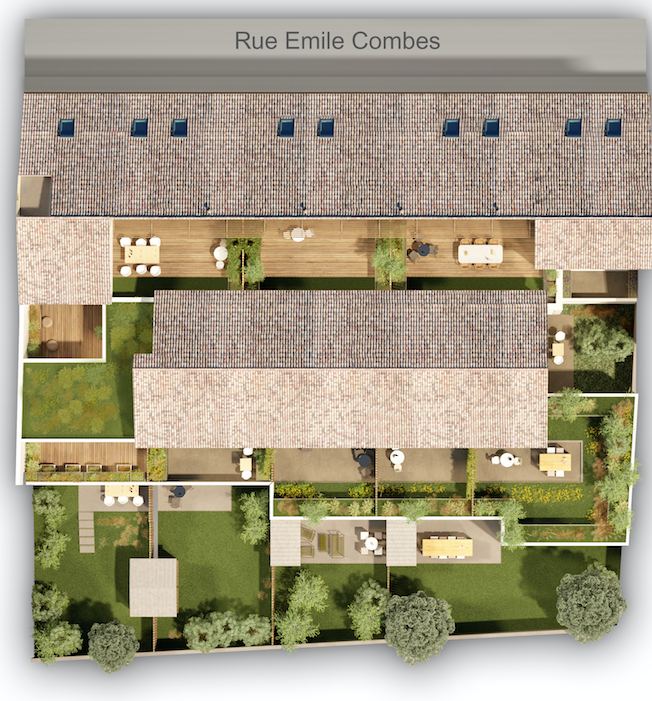 TALENCE ROUSTAING ST Genès – Appartement T3 en Duplex avec bel extérieur – Programme neuf