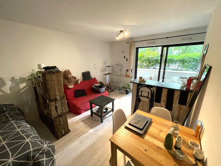 MÉRIGNAC ARLAC – Charmant T1 RDC avec terrasse  – 31 m2